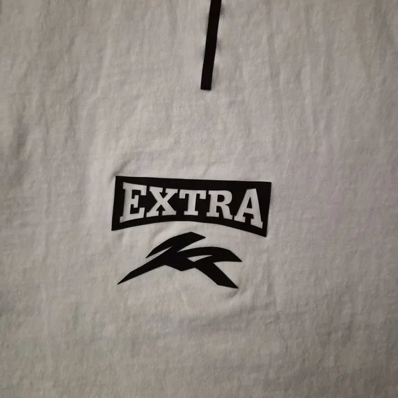 ☆5/$15☆H&M Divided “EXTRA” Racing Long Sleeve Shirt | White & Black | XS - Picture 13 of 16